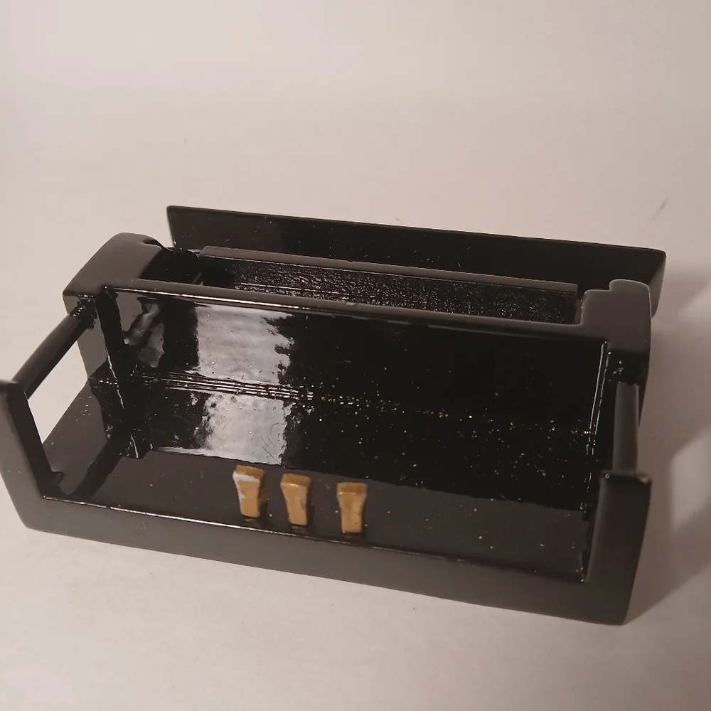 Wooden Black Up Right Realist Piano Xmas Ornament